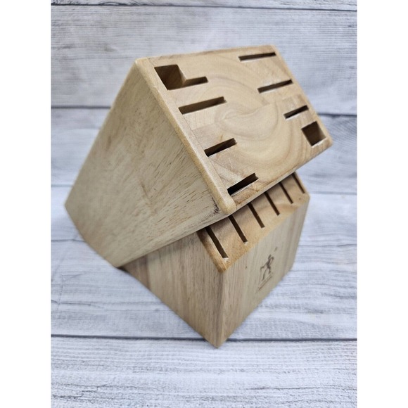 J.A. Henckels International Knife Block 14 Slot Wood Wooden Kitchen Block Only - Picture 3 of 7